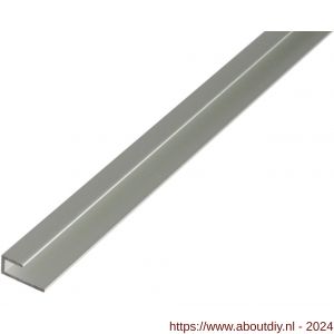 GAH Alberts afdeklijst profiel zelfklemmend aluminium zilver geeloxeerd 20x9x10 mm 1 m - A51501823 - afbeelding 1