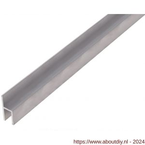 GAH Alberts stoelprofiel aluminium brute 26x11x1,5 mm 1 m - A51501547 - afbeelding 1