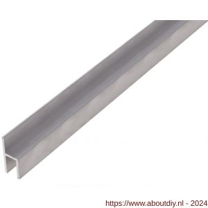 GAH Alberts stoelprofiel aluminium anodiseerd 26x11x1,5x8 mm 1 m - A51501549 - afbeelding 1