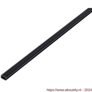 GAH Alberts U-profiel PVC zwart 7x4x0,5 mm 1 m - A51501542 - afbeelding 1