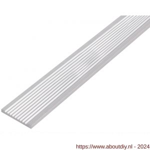 GAH Alberts platte stang platstaal geriffelt aluminium blank 40x3 mm 1 m - A51501603 - afbeelding 2