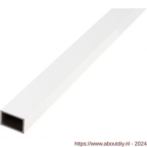 GAH Alberts rechthoekige buis aluminium wit 30x20x2 mm 2,6 m - A51500859 - afbeelding 1