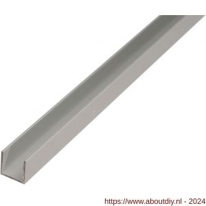 GAH Alberts U-profiel aluminium zilver 25x25x25x2,0 mm 2,6 m - A51501407 - afbeelding 1