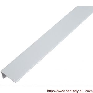 GAH Alberts hoekprofiel PVC aluminium grijs 25x15x1 mm 1 m - A51501053 - afbeelding 1
