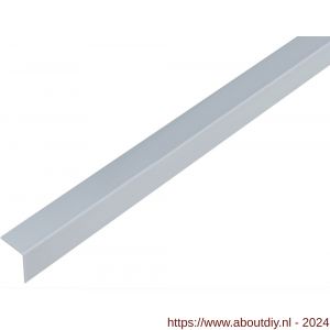 GAH Alberts hoekprofiel PVC aluminium grijs 20x20x1 mm 1 m - A51500952 - afbeelding 1