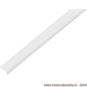 GAH Alberts afdeklijst rond zelfklevend PVC wit 19x7x1 mm 1 m - A51501540 - afbeelding 1