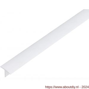 GAH Alberts T-profiel PVC wit 25x18x2 mm 2,6 m - A51501326 - afbeelding 1