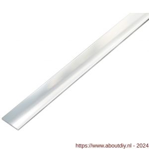 GAH Alberts platte stang zelfklevend aluminium chroom 15x2 mm 1 m - A51500681 - afbeelding 1