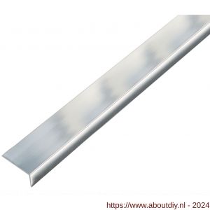 GAH Alberts hoekprofiel zelfklevend aluminium chroom 20x10x1 mm 1 m - A51501020 - afbeelding 1