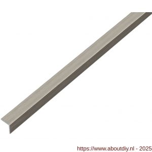 GAH Alberts hoekprofiel zelfklevend aluminium RVS optiek donker 15x15 mm 1 m - A51500767 - afbeelding 1