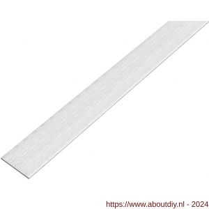 GAH Alberts platte stang zelfklevend aluminium RVS optiek donker 15x2 mm 1 m - A51500687 - afbeelding 1