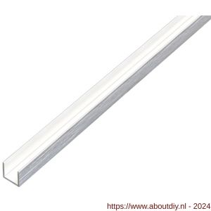 GAH Alberts U-profiel aluminium RVS optiek licht 10x10x10x1 mm 1 m - A51501410 - afbeelding 1