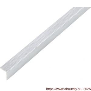 GAH Alberts hoekprofiel zelfklevend aluminium RVS optiek licht 10x10x1 mm 1 m - A51500769 - afbeelding 1