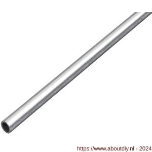 GAH Alberts ronde buis aluminium kogelgestraald zilver 8x1 mm 1 m - A51500821 - afbeelding 1