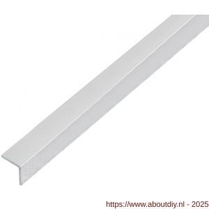 GAH Alberts hoekprofiel zelfklevend aluminium kogelgestraald zilver 10x10x1 mm 1 m - A51500777 - afbeelding 1