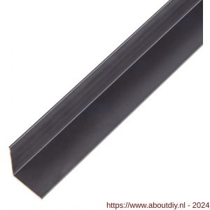 GAH Alberts hoekprofiel aluminium zwart 20x20x1 mm 1 m - A51501114 - afbeelding 1