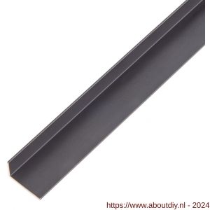 GAH Alberts hoekprofiel aluminium zwart 20x10x1 mm 1 m - A51501115 - afbeelding 1