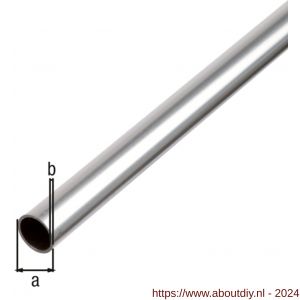 GAH Alberts ronde buis aluminium blank 10x1 mm 2 m - A51500814 - afbeelding 1