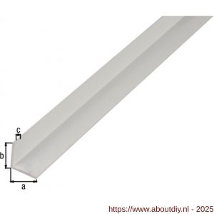 GAH Alberts hoekprofiel aluminium wit 15x15x1 mm 2,6 m - A51500757 - afbeelding 2