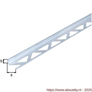 GAH Alberts afsluitprofiel tegels aluminium 10 mm 2,5 m - A51500648 - afbeelding 2