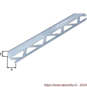 GAH Alberts afsluitprofiel tegels aluminium 12,5 mm 2,5 m - A51500649 - afbeelding 2