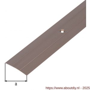 GAH Alberts overgangsprofiel aluminium brons verzonken schroefgaten 38 mm 0,9 m - A51501583 - afbeelding 2