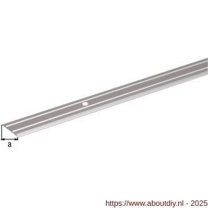 GAH Alberts overgangsprofiel aluminium zilver verzonken schroefgaten 38 mm 2 m - A51501584 - afbeelding 2