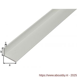 GAH Alberts hoekprofiel aluminium zilver 25x15x1,5 mm 2,6 m - A51501013 - afbeelding 2