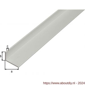 GAH Alberts hoekprofiel aluminium zilver 60x25x2,0 mm 2,6 m - A51501017 - afbeelding 2