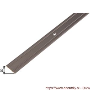 GAH Alberts overgangsprofiel aluminium brons verzonken schroefgat 25 mm 2 m - A51501599 - afbeelding 2