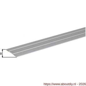GAH Alberts overgangsprofiel aluminium zilver geeloxeerd zelfklevend zonder schroefgat 38 mm 0,9 m - A51501600 - afbeelding 2