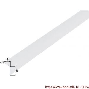 GAH Alberts hoekprofiel PVC doorzichtig 20x20x1 mm 2,6 m - A51500955 - afbeelding 2
