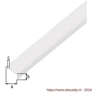 GAH Alberts afdeklijst rond zelfklevend PVC wit 19x7x1 mm 1 m - A51501540 - afbeelding 2