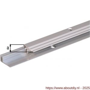 GAH Alberts afsluitprofiel Duo aluminium zilver geeloxeerd 22 mm 2,7 m - A51500653 - afbeelding 2