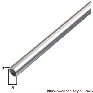 GAH Alberts ronde buis aluminium chroom 8x1 mm 1 m - A51500815 - afbeelding 2