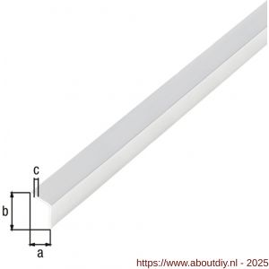 GAH Alberts hoekprofiel zelfklevend aluminium chroom 20x20x1 mm 1 m - A51500764 - afbeelding 2