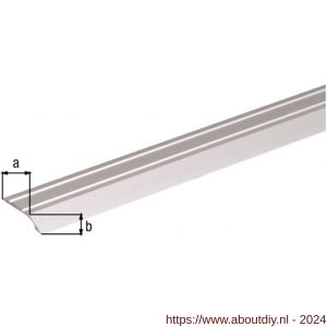 GAH Alberts afdek compensatieprofiel zelfklevend aluminium zilver geeloxeerd 39x8 mm 0,9 m SB - A51500675 - afbeelding 2