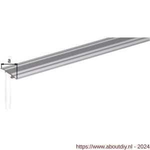 GAH Alberts overgangsprofiel onzichtbaar aluminium zilver geeloxeerd 32 mm 0,9 m SB - A51501562 - afbeelding 2