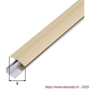 GAH Alberts overgangsprofiel Duo aluminium zand geeloxeerd 34 mm 1 m SB - A51501575 - afbeelding 2