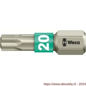 Wera 3867/1 TS Torx bit RVS TX 20x25 mm - A227402360 - afbeelding 1
