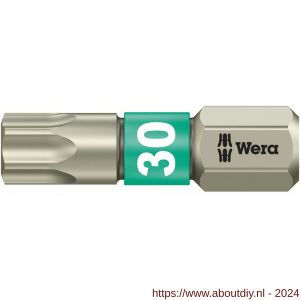 Wera 3867/1 TS Torx bit RVS TX 30x25 mm - A227402363 - afbeelding 1