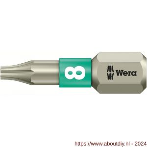 Wera 3867/1 TS Torx bit RVS TX 8x25 mm - A227402356 - afbeelding 1