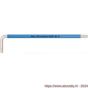 Wera 3967 SXL HF Torx stiftsleutel Multicolour vasthoudfunctie lang RVS TX 27x172 mm - A227400931 - afbeelding 1
