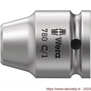 Wera 780 C 1/2 inch bithouder adapter 780 C/1-S 1/4 inch x 35 mm - A227403365 - afbeelding 1
