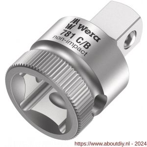 Wera 781 C 1/2 inch dopsleutel adapter 781 C/B 3/8 inch x 35.5 mm x 1/2 inch - A227403706 - afbeelding 2
