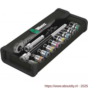 Wera 8100 SA 12 HF Zyklop Metal dopsleutel ratelset omschakelpal 1/4 inch aandrijving metrisch 13 delig - A227400351 - afbeelding 2