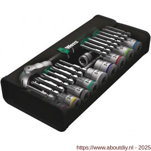 Wera 8100 ZB 6 Zyklop Speed dopsleutel ratelset 3/8 inch aandrijving metrisch 29 delig - A227400418 - afbeelding 2