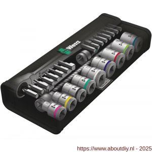 Wera 8100 ZB 8 Zyklop Metal dopsleutel ratelset omschakelpal 3/8 inch aandrijving metrisch 29 delig - A227400420 - afbeelding 2