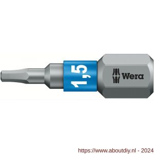 Wera 840/1 BTZ zeskant bit inbus 1.5x25 mm - A227401629 - afbeelding 1