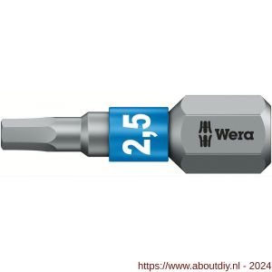 Wera 840/1 BTZ zeskant bit inbus 2.5x25 mm - A227401631 - afbeelding 1
